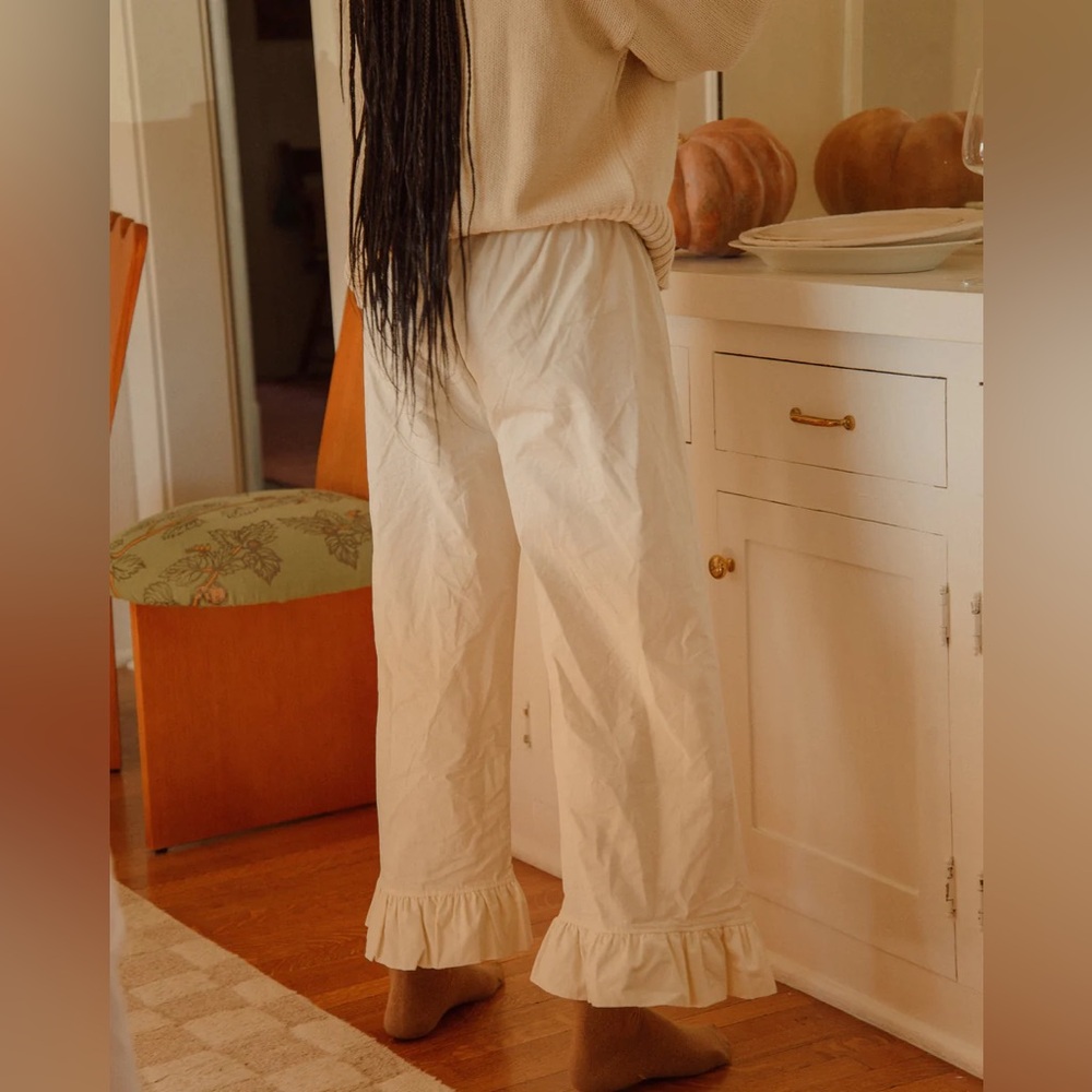 Sonderhaus Boxer Pants solids in Cream Small